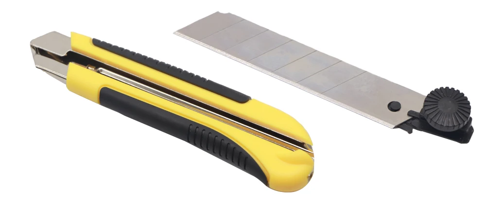 TOVIA 25mm Universalmesser SK5 Edelstahlklinge Einziehbares Messer Kartonschneider Abbrechbares Taschenmesser zum Schneiden von Seil und Papier – Detail 10