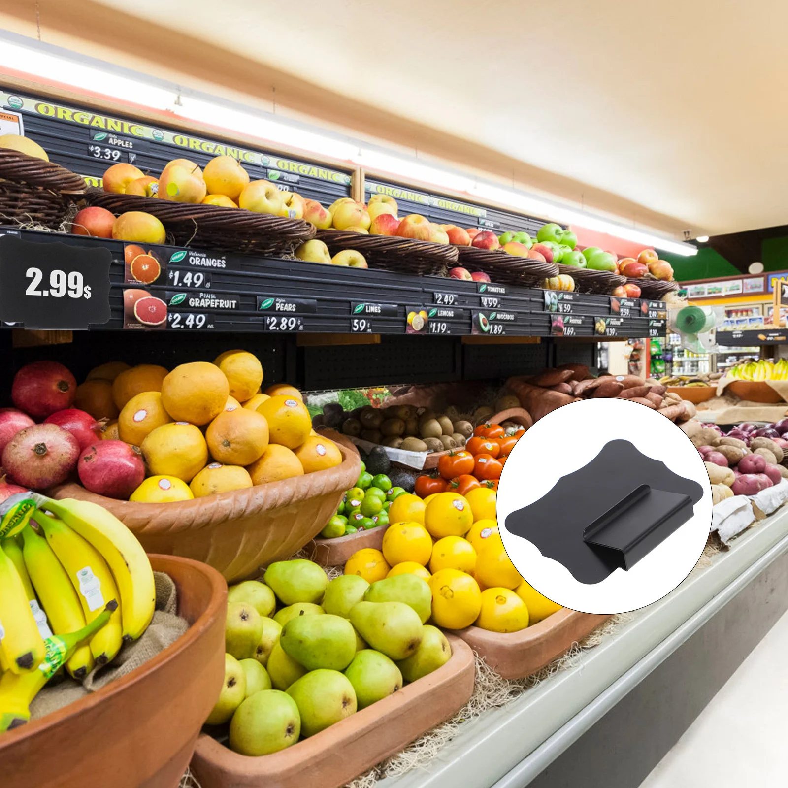 Labelss Bin Label Clip Removable Kitchen Pantry Hanging Erasable Tag Chalkboard Shelf Laundry Storage