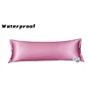 1pc 100% Waterproof  Silky satin Pillow Protector, satin body Pillowcase Protector  Soft Comfortable long Pillow Covers 1