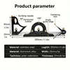 300mm Adjustable Combination Square Angle Ruler 45 /90Degree With Bubble Level Multifunctional Gauge Angle Ruler Measuring Tool 4