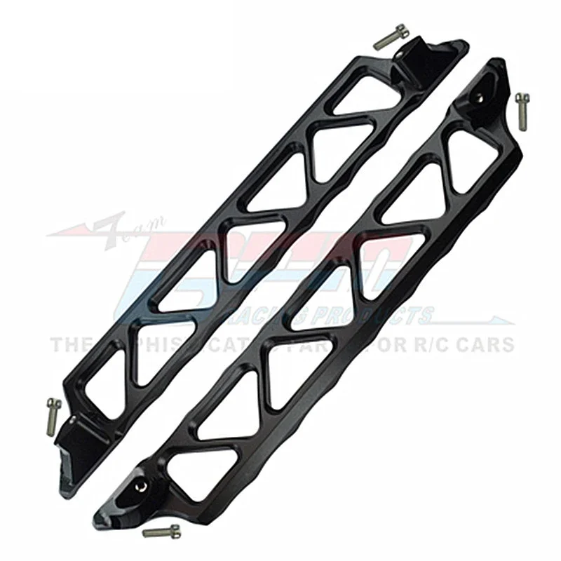 Aluminum Side Trail Bars For Traxxas 1/10 MAXX 8923 - Silver Chassis Protection Upgrade