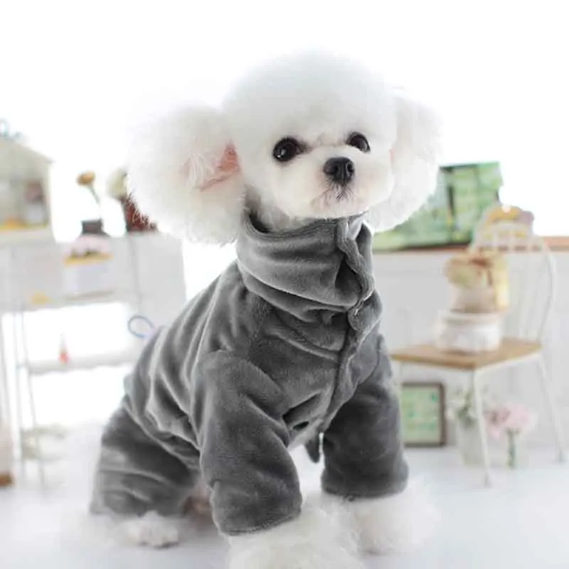 

Winter Puppy Dog Clothing Pajamas York Rompers Pomeranian Maltese Shih Tzu Poodle Coat Suit Cute Small Dog Overalls Jumpsuit NEW