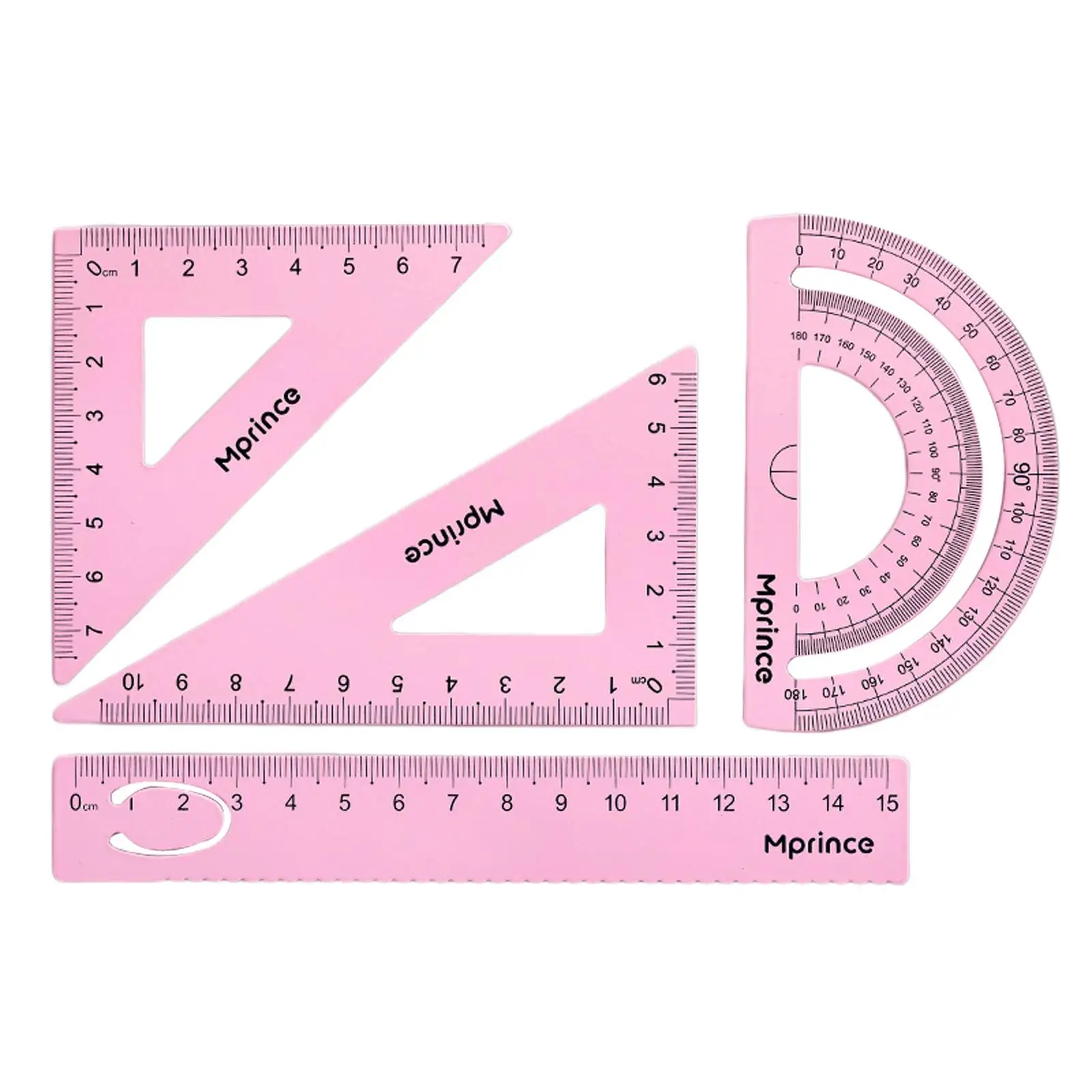 기하학 수학 눈금자 금속 각도기 눈금자 세트, 가정 목공용, 2-4 팩