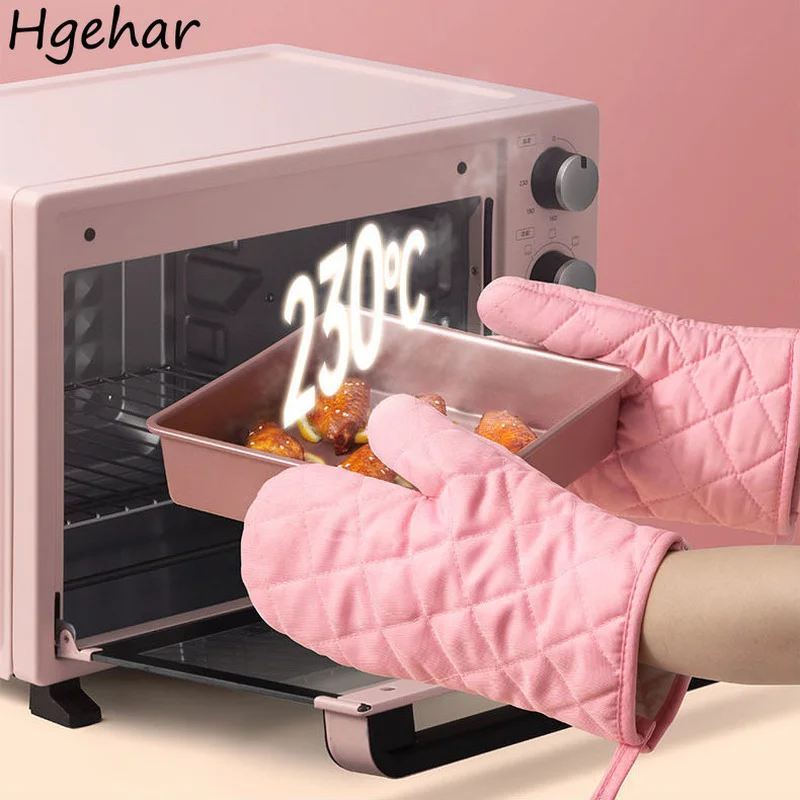 

1 Pc Oven Mitts Anti Scalding Baking Microwave Cooking BBQ Gloves Kitchen Accessories High Temperature Insulation Thick Glove