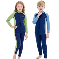 New Kids Wetsuit Neoprene 1.5mm/3mm Boys and Girls Thick Warm Scuba Diving Suit Underwater Free-diving Split Long Sleeve 1