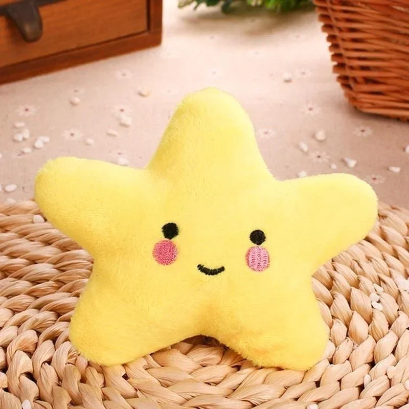 Peluches à mordre pour animaux de compagnie, jouets couineurs, jouets en peluche pentagramme avec sourire mignon pour chiens et chiots, accessoires pour animaux de compagnie_voghion.com