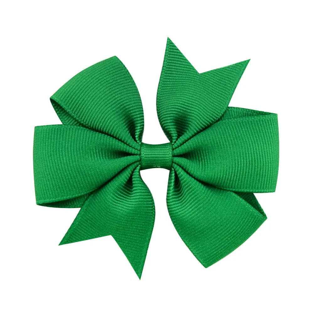 Vibrant Solid Grosgrain Ribbon Hair Bows for Girls - Boutique Hair Clips & Accessories