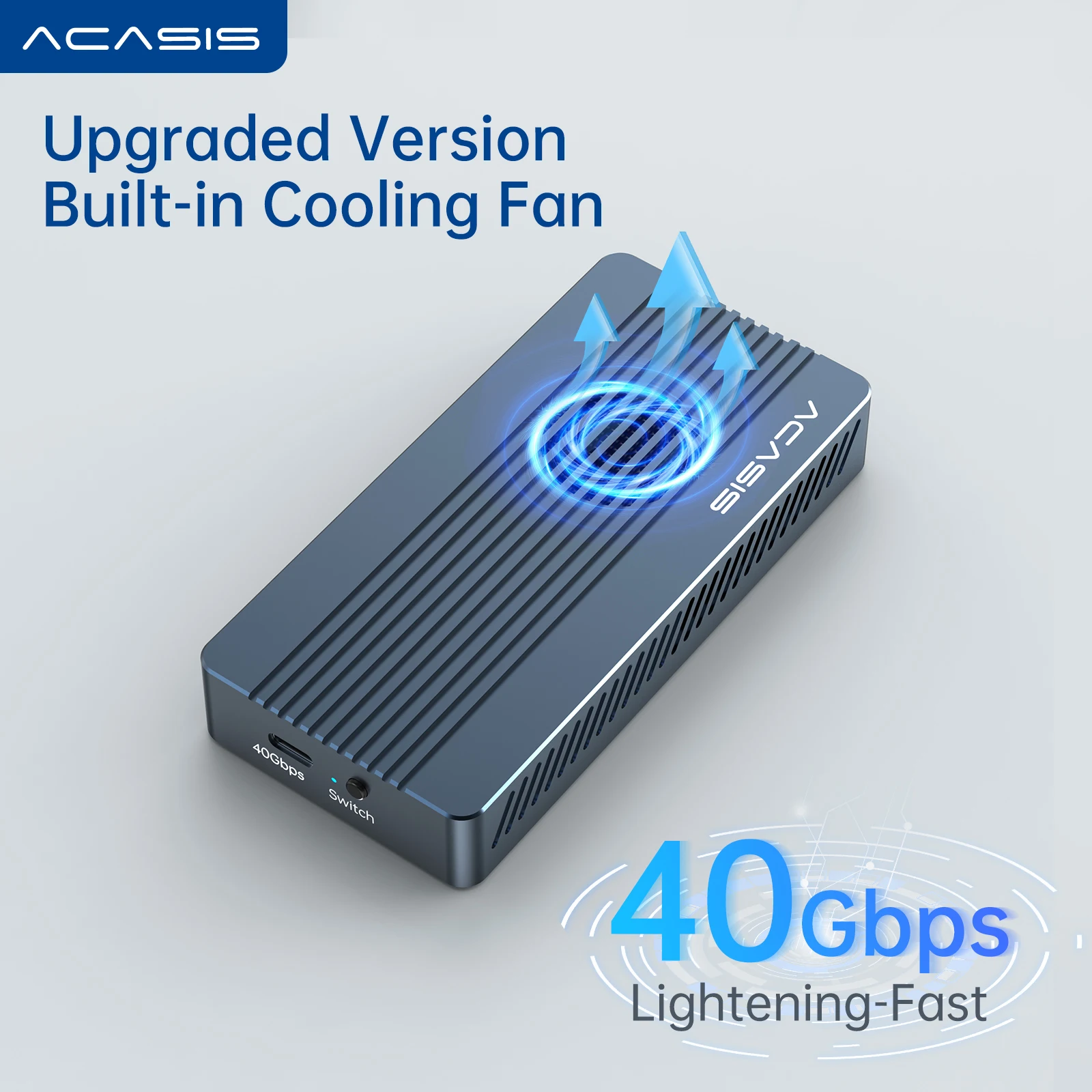 Acasis Thunderbolt 3 Mobile Enclosure M.2 Nvme Solid State Ssd Notebook  Desktop External Shell Type C 40gbps High-speed - Hdd & Ssd Enclosure -  AliExpress