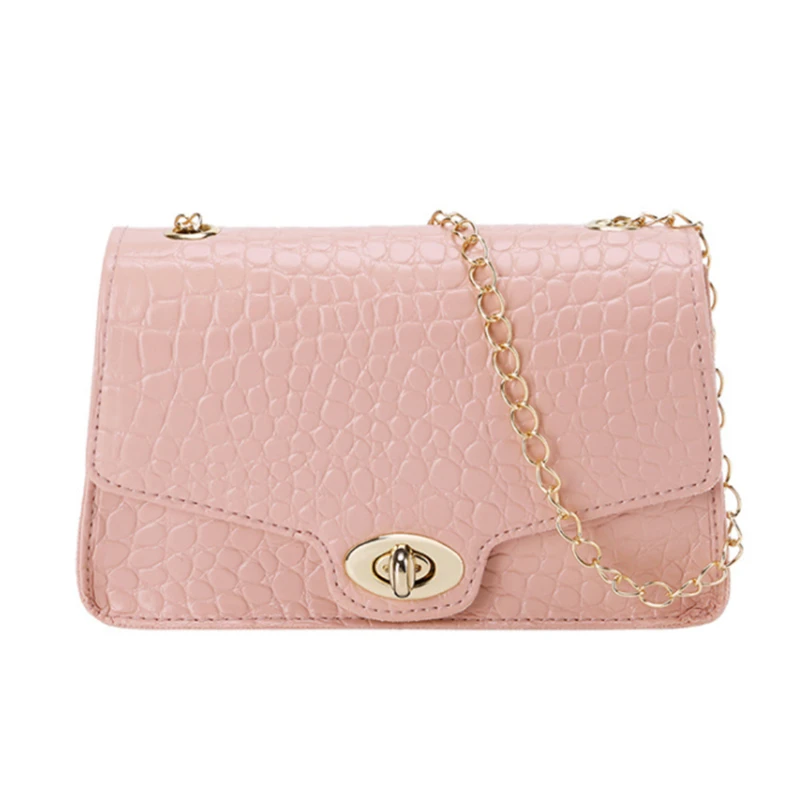 

2024 New Women Casual Chain Crossbody For Simple Shoulder Bag Ladies Designer Handbags PU Leather Messenger Bags