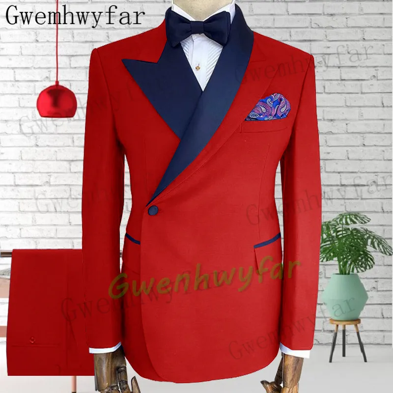 

Gwenhwyfar 2022 новый смешанный Свадебный Мужской костюм для жениха, деловой Повседневный смокинг, модный новый костюм из 2 предметов