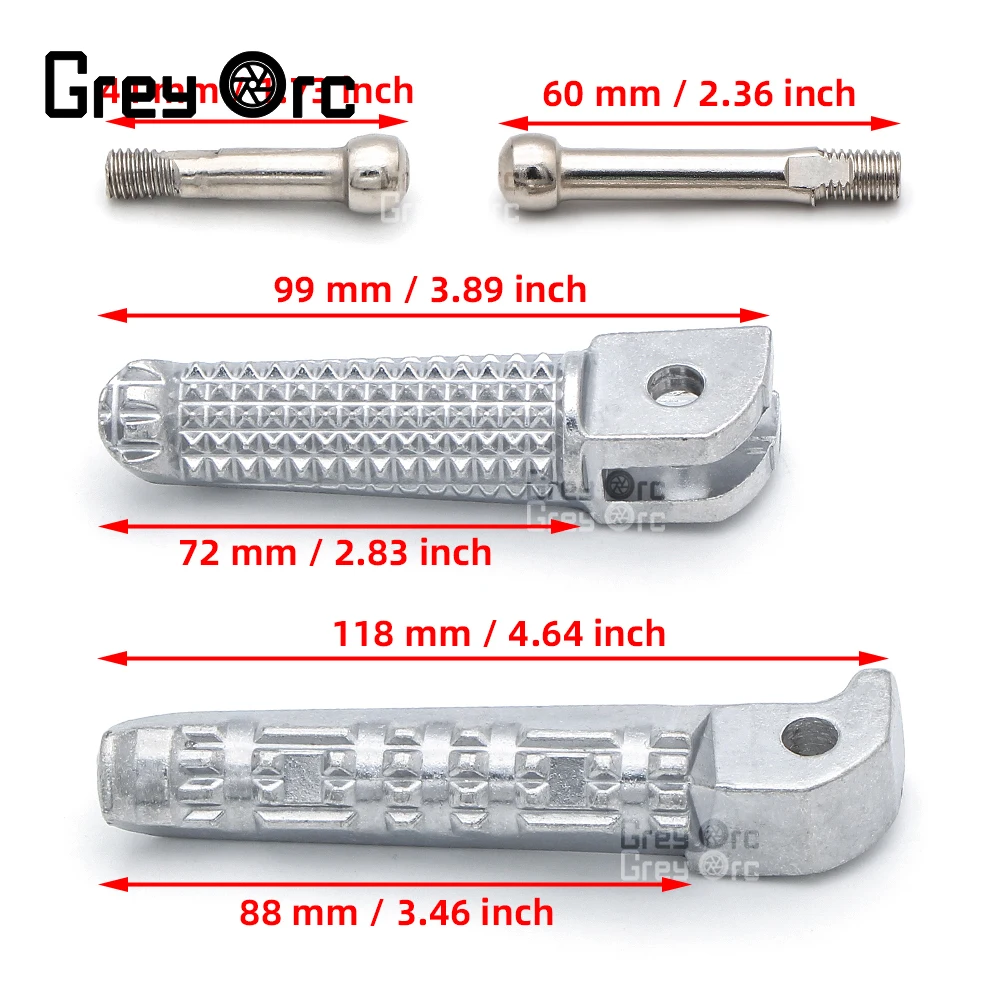 Motorcycle Footrests Front / Rear Footrests YAMAHA R1 R6 MT09 MT07 R3 R15 R25 FZ1 FZ6 YZF600 YZF1000 Motorcycle Foot Pegs Foot Pedal Spring