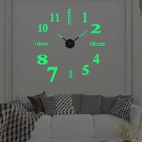 Silent 3d Wall Clock Mirror Wall Stickers 2