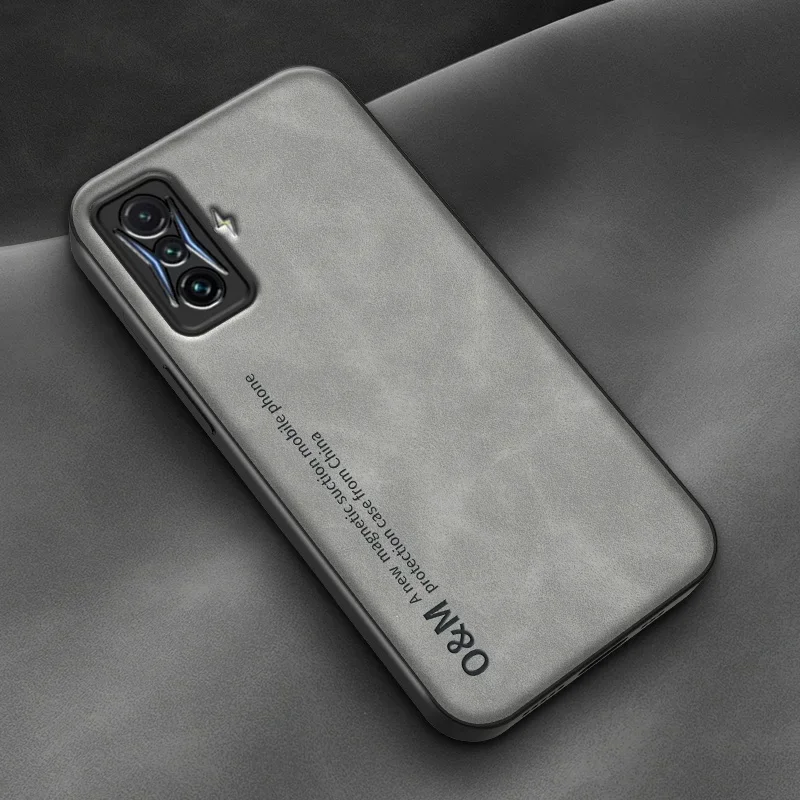 Luxury Magnetic Leather Phone Case with Silicone Back Cover