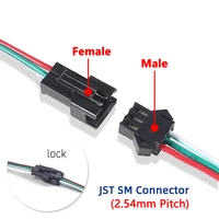 2 3 4 5 6 Pin LED Strip JST SM Connector Male or Female Adapter Plug JST Connector Terminal with 15CM 22AWG Wire for Light Strip - Image 5