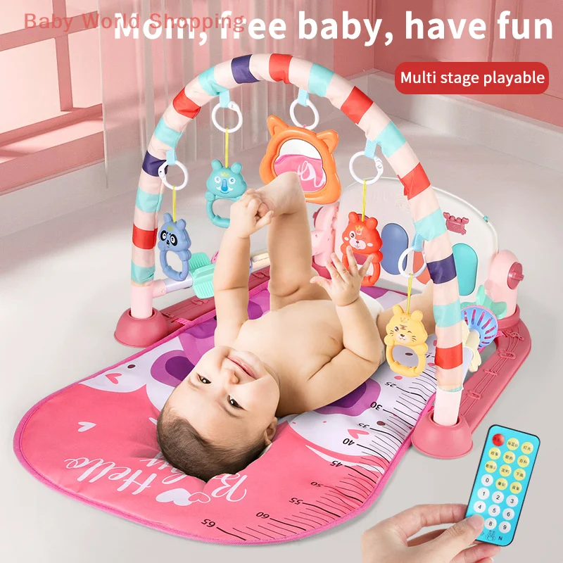 1 Set Music Pedal Piano Multifunctional Children Fitness Frame Take Exercise Infant Leg Stamina Gym Crawling Frame Baby Toy