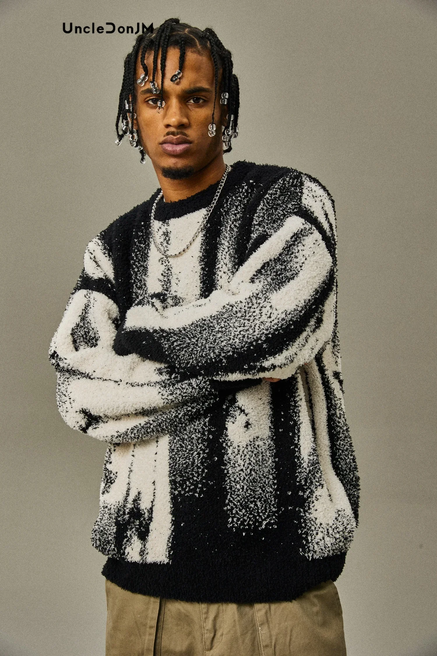 Gothic Vintage Sweater Pullover Men Hip Hop Harajuku Sweater Y2k Clothes Knitted Sweather 2023 Couple Sweater 2