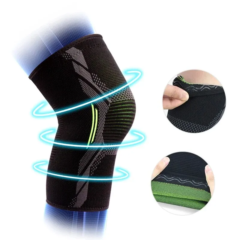 Single Knitted Nylon Sports Knee Pad Riding Running Basketball Skipping Rope Protective Gear