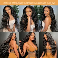 Extensions de Cheveux Humains Naturels Ondulés 15A, 100% Cheveux Vierges Bruts Vietnamiens Non Traités, 3/4 Paquets, Cheveux Mouillés et Ondulés, Extension Rapide à Tisser 6