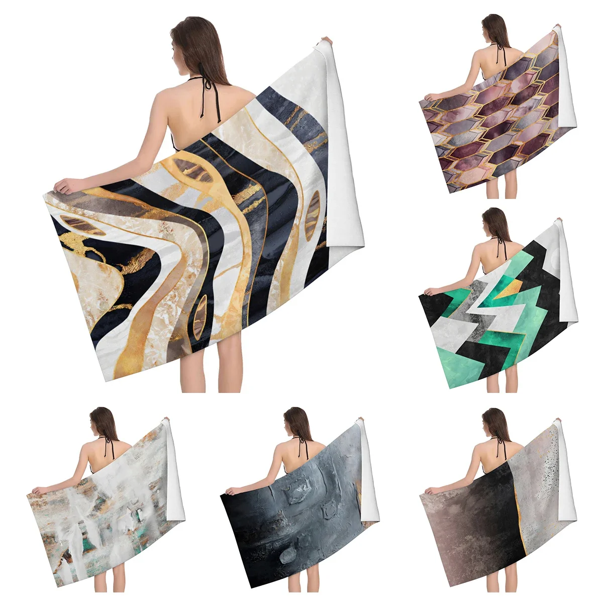 

Home bath towels for the body towels bathroom quick drying microfiber beach Oil painting style man large sports towel aaaa