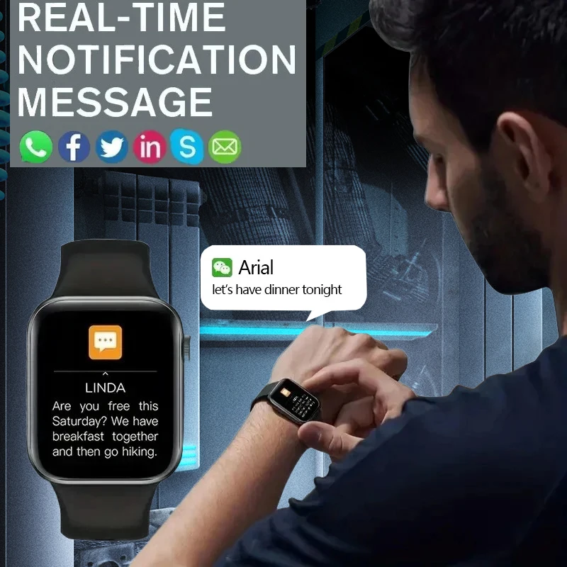 T168 Wireless Calling Smart Watch Make Answer Call Full Touch Sport Fitness SmartWatch For Women Men smart watch
