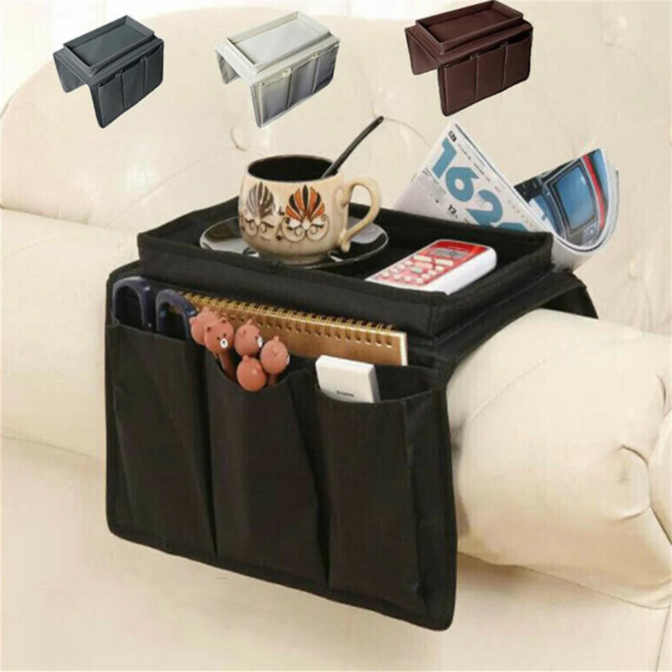 Organizzatore per Riporre il Comodino nel Feltro, Borsa Antiscivolo Comodino, Divano, Appendere