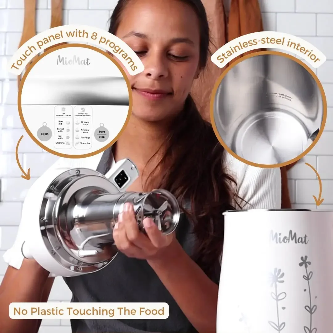 Based Maker | Make 40oz of Natural Almond , Soy Milk, Oat  Coconut  and more ... + soups, porridges, smoothie 5