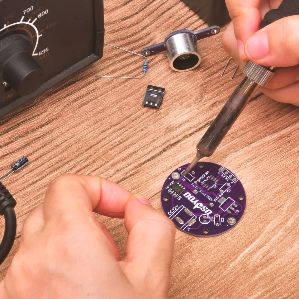 OSOYOO DIY Soldering Practice Kit – Ultrasonic Levitation Electronics Project with USB Powered, Pre-Soldered Chips image 2