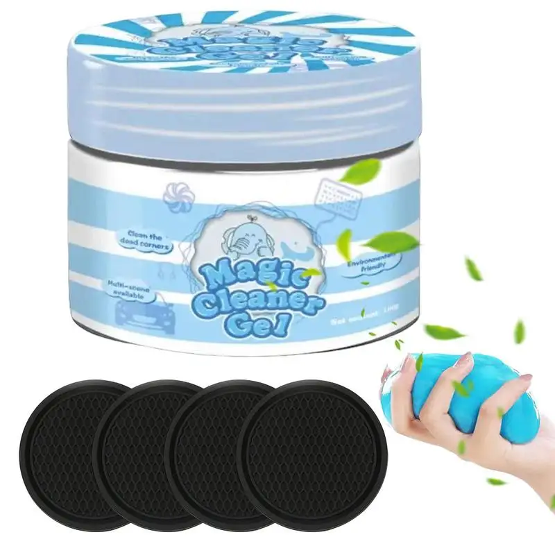 

2 In 1 Car Interior Cleaning Gel Air Vent Outlet Wipe Dashboard Laptop Magic Cleaning Tool Mud Remover Car Gap Dust Dirt Clean