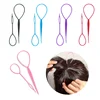 Popular 1SET Ponytail Creator Plastic Loop Styling Tools Pony Topsy Tail Clip Hair Braid Maker Styling Tool For Women Girl 1