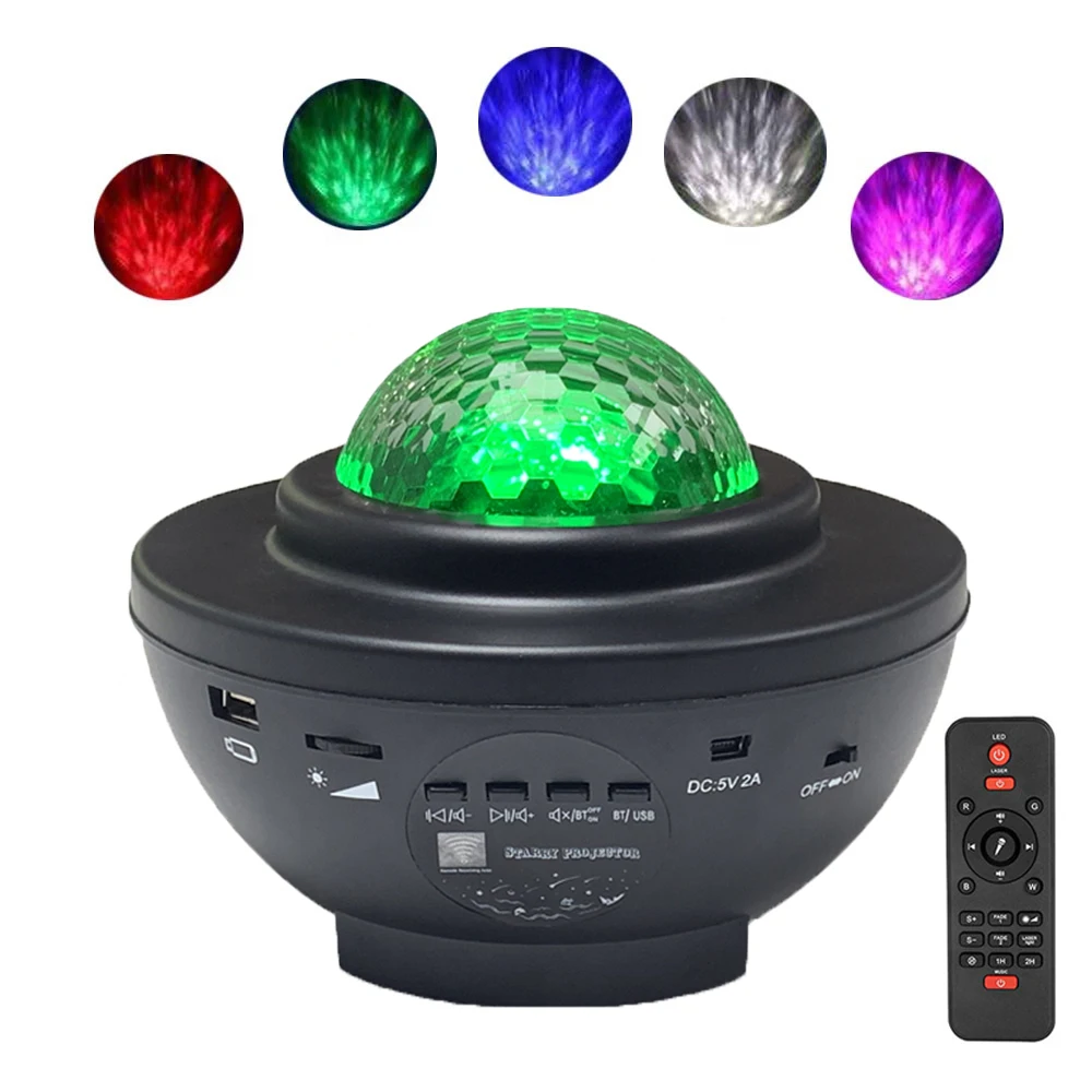 

New design star sky starry night light projector rotating music light for Christmas decoration