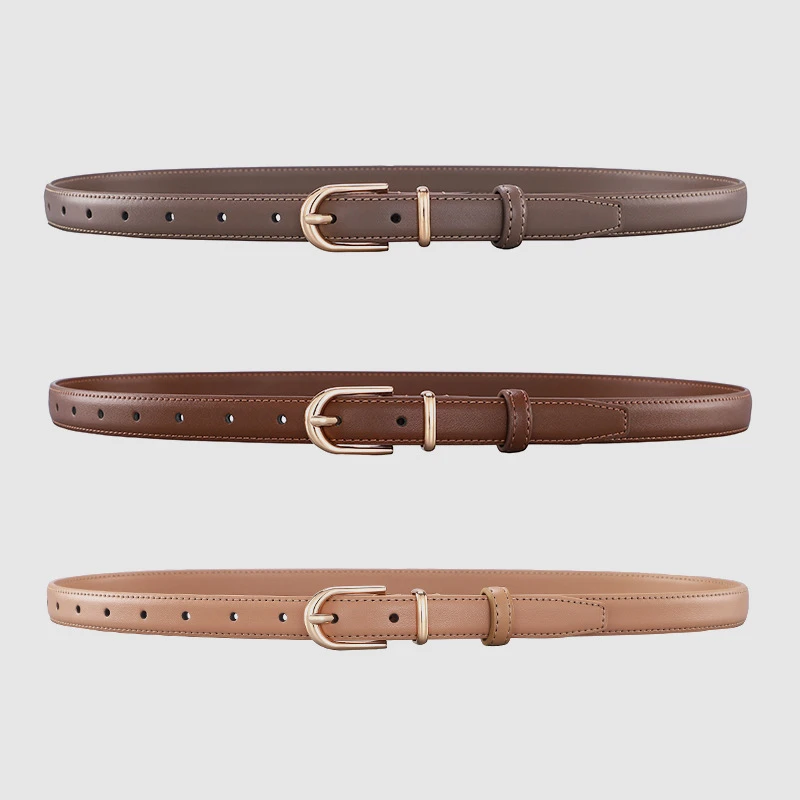 

Versatile Womens Belt Luxury Designer Belts for Women Casual Leather Female Pin Buckle Belt Waistband Accessories Width 2cm