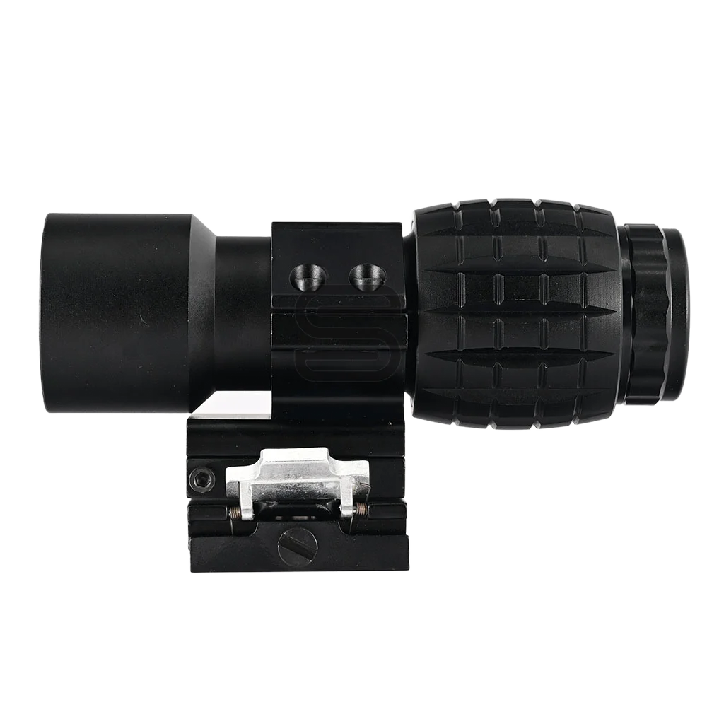 Red Dot Sight Tactical Magnifier Scope Tactical Red Dot Sight 3x 5x Magnifier Quick Release Side Flip 20mm Rail Mount