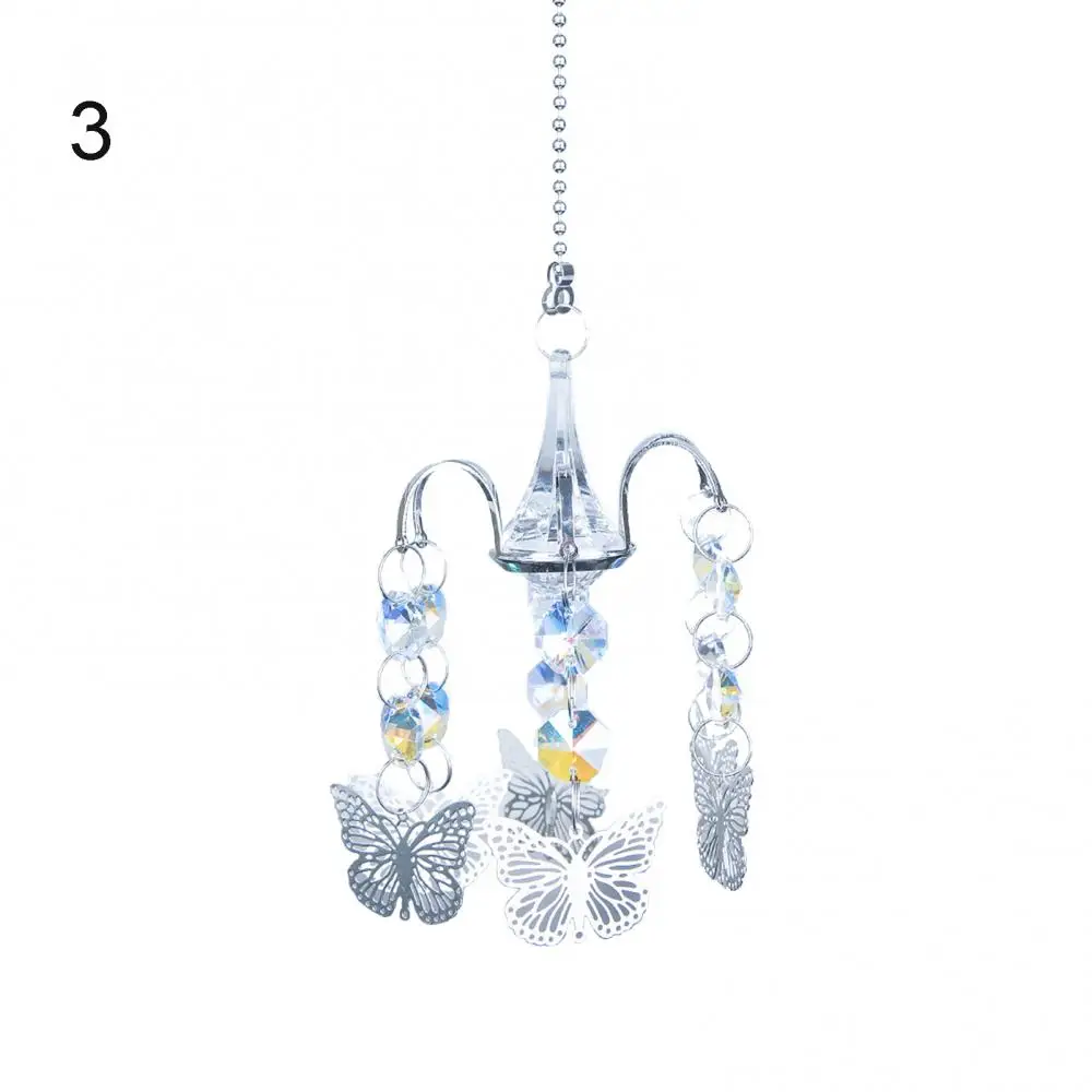 Fuax Crystal Hanging Decorations Outdoor Window Rhinestone Sparking Pendant Hanging Ornament Home Garden Decor 3