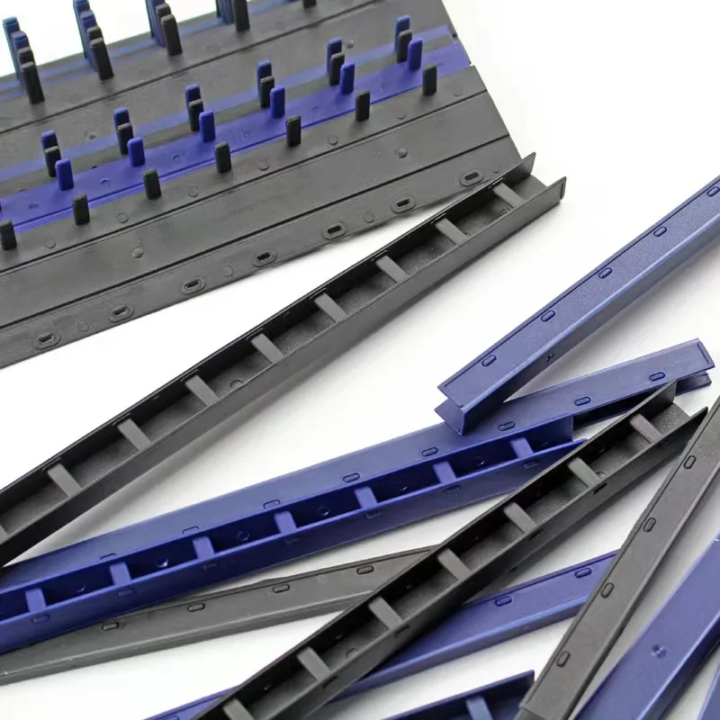 

20PCS White Black Blue Plastic Binding Strips 3-35mm(20-325sheets) 10 Holes A4 Comb Binding Machine Suppliers plastic binders