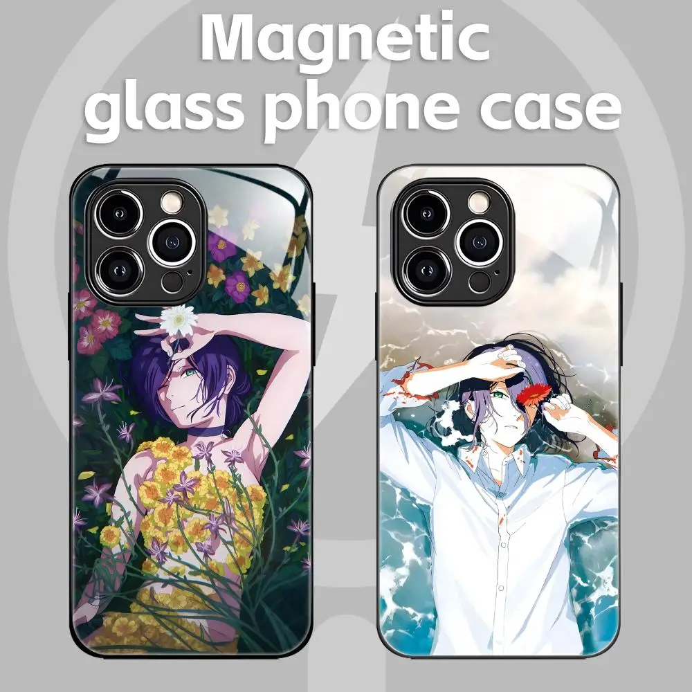 Chainsaw Man Anime Glass Magnetic Phone Case