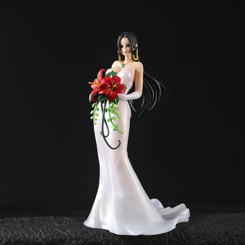 

24CM Anime One Piece Boa Hancock Wedding Dress Empress Pvc Action Figure Collectible Ornament Model Toys Birthday Gifts Children