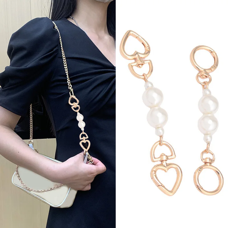 Bag Extension Chain White Camellia Bag Strap Extender for Handbag Bag  Accessories Handles Extension DIY Bag Hand Carry Decorative Exquisite Chain