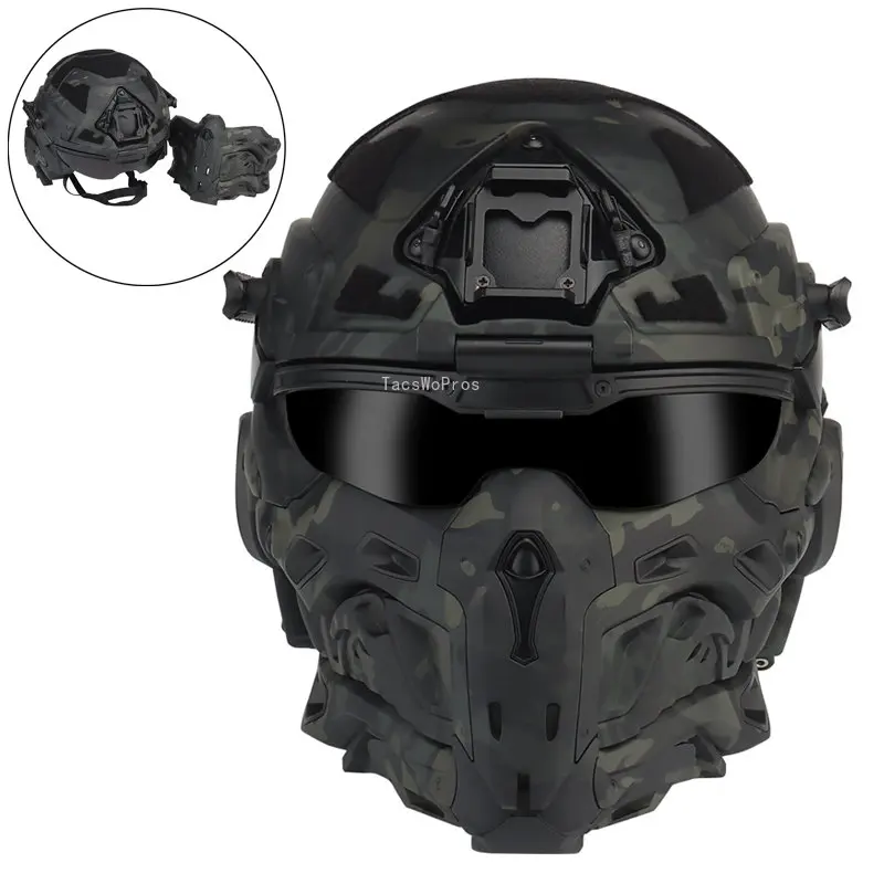 Masque Tactique à gaz M04 Double Ventilateur, Airsoft-paintbal  Protecteur-Anti-buée-Masque de gaz et respirateurs réglables - Cdiscount  Jeux - Jouets