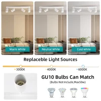 GU10 Spot Led Track Light Fixture 110V 220V Ceiling Spot Lighting for Home Decor Kitchen Bedroom Spotlight led Ceiling Light 2