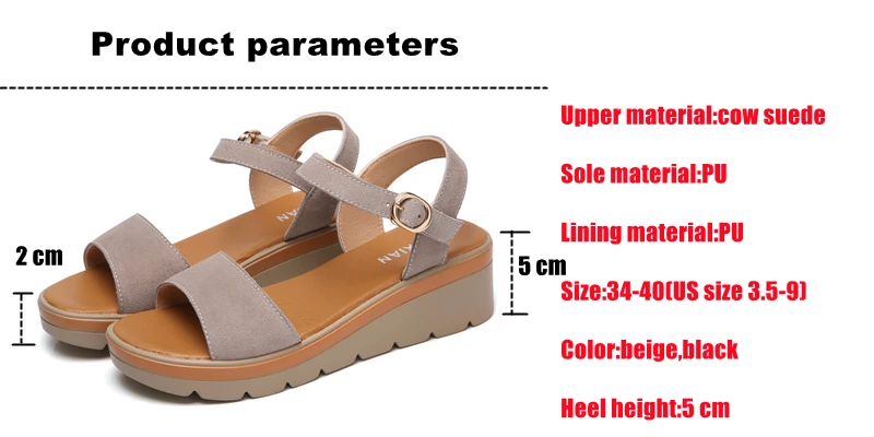 WOIZGIC المرأة الأم السيدات الإناث البقرة المدبوغ حقيقية أحذية من الجلد الصنادل منصة كول الصيف الشاطئ خارج عالية الكعب الكورية