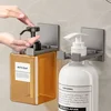 Universal Punch-free Shower Gel Bottle Rack Wall Mounted Adjustable Shampoo Bottle Metal Holder Hand Soap Dispenser Hook 2