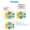Baby Color Matching Slide Puzzle Board Game Montessori Parish Toy Logice Thinking Education Toy Preschool Activity for Toddlers 3
