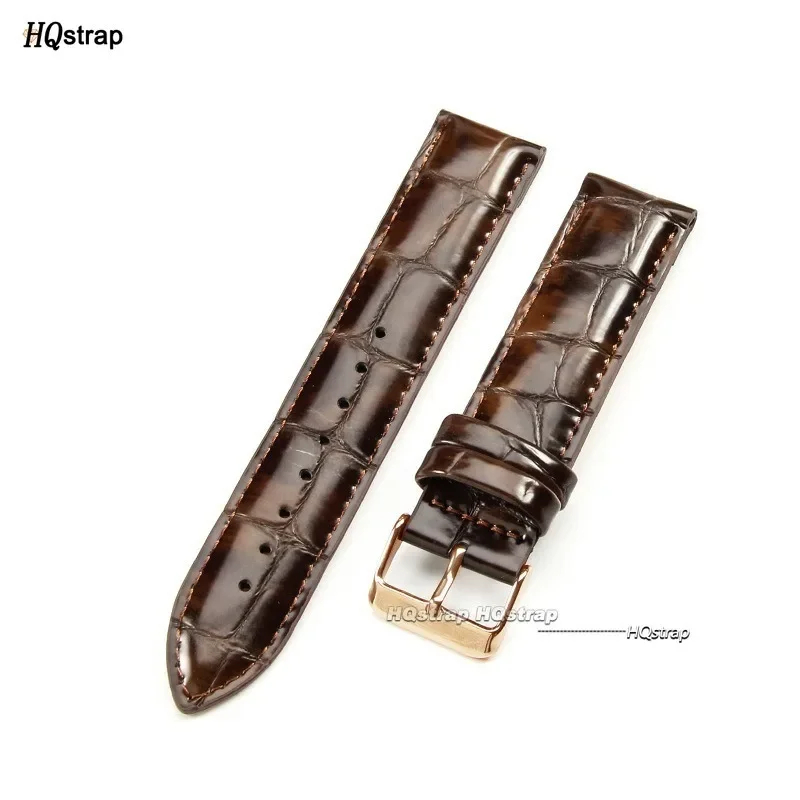 Elegant Waterproof Genuine Leather Wristband with Rose Buckle