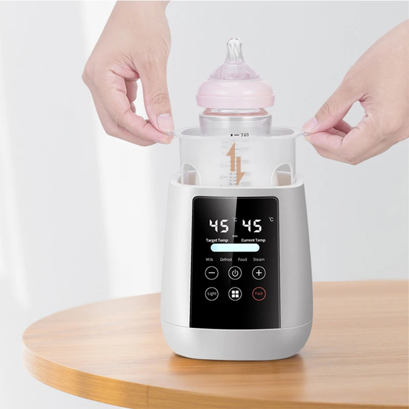 Baby Bottle Warmer & Sterilizer 6-in-1Multifuntion Breast Milk Warmer Accurate Temperature Control Baby Bottle Heater 4