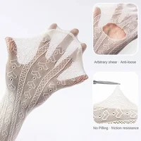 Collants d'été en pur coton pour filles, maille respirante, Beige, blanc, noir, princesse, Leggings Lolita pour enfants de 2 à 12 ans, nouvelle collection 2025 4