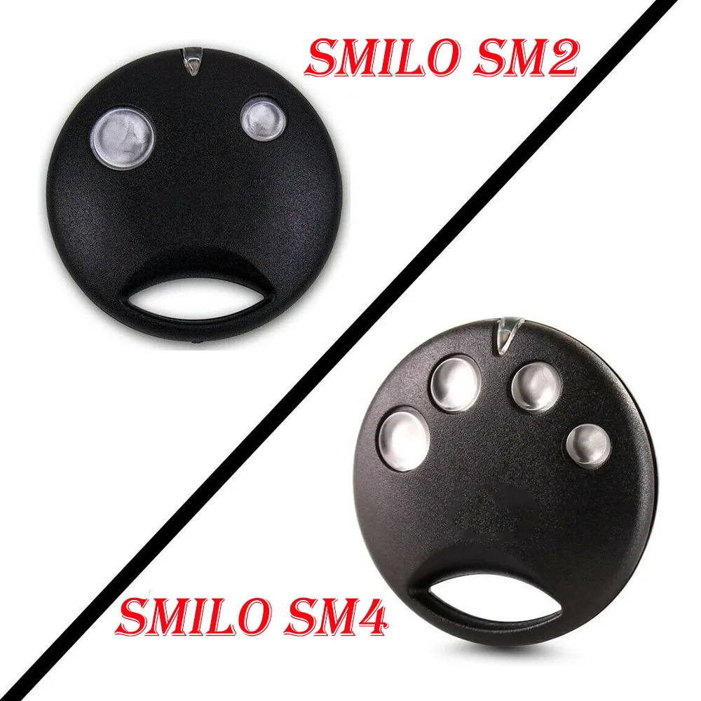 3 PCS Garage Door Remote Control SMILO SM2 SMILO SM4 Garage Door Command Door Opener Electric Door Control 433.92mhz Keychain best keyless door locks