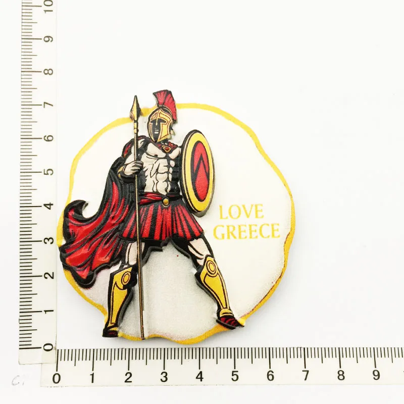 

Greek Creative Soldier Fridge Magnet Cultural Landscape Tourism Souvenir Resin Decoration Message Sticker Crafts
