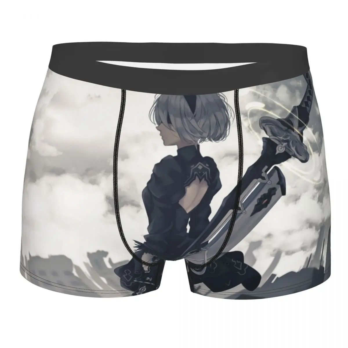 

Nier Automata Heitai Girl Game Underpants Cotton Panties Male Underwear Print Shorts Boxer Briefs