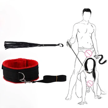 Erotic ToysFor Woman Couples Slave Neck Handcuffs NylonBDSM Bondage Restraints Collar Fetish Sex Products Gags Adult Games Whips 5