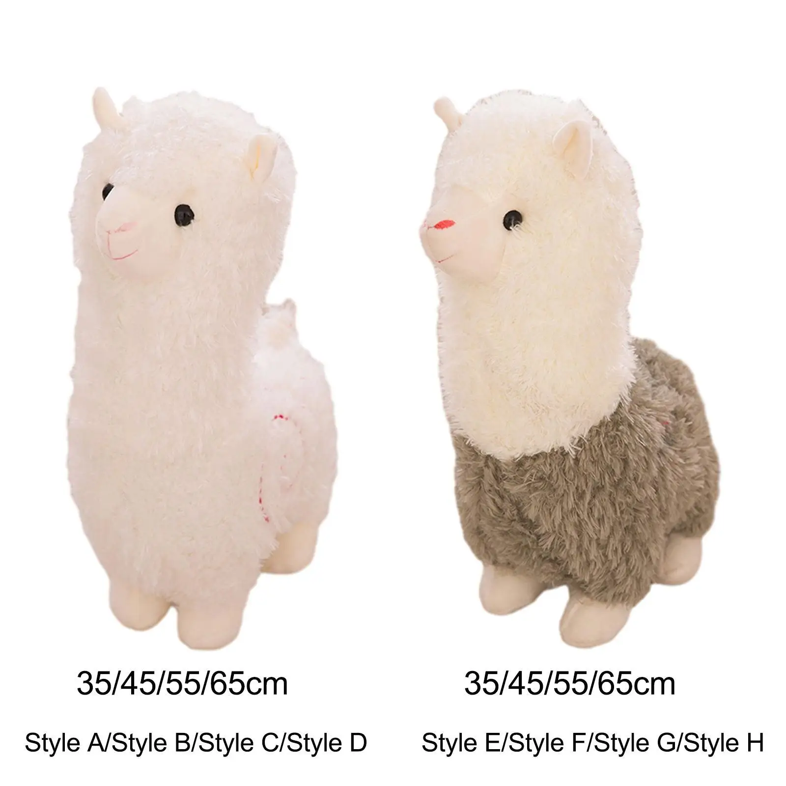 

Alpaca Stuffed Animals Photo Props Cuddly Decorative Companions Toy Plush Toy Doll for Office Preschool Anniversary Bedroom Men